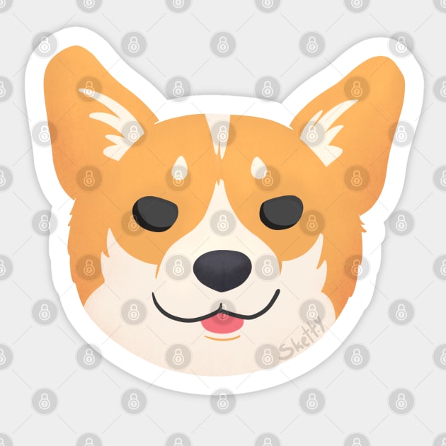 Corgi Go Brrrrr Sticker by jastinamor